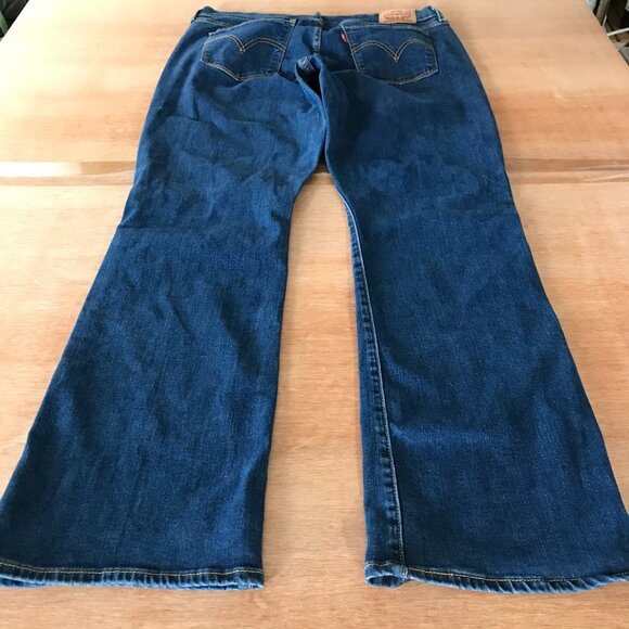 Levi's Classic Jeans Women 31 Blue Mid Rise Straight Leg Stretch Outdoor 18228 - Picture 2 of 13